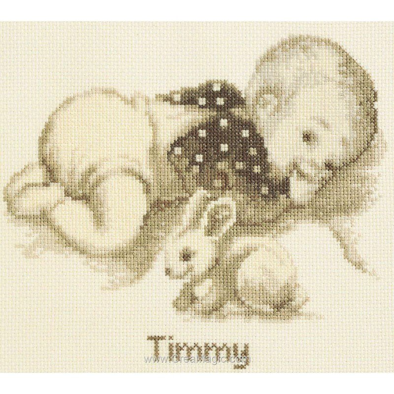 Broderie Naissance B B Petit Lapin De Vervaco